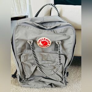 Fjallraven Kanken Grey and black backpack
